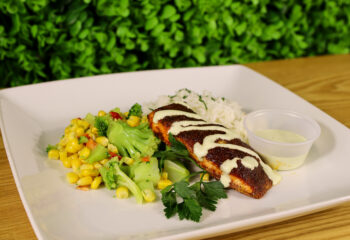 CHILI LIME SALMON BOWL W JALAPENO