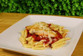 PARMESAN CRUSTED CHICKEN W PENNE PASTA