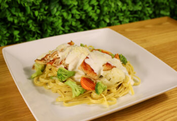 BLACKENED TURKEY BREAST ALFREDO