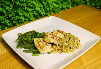 TILAPIA ALMONDINE W WILD RICE*